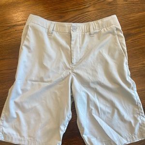 Under Armour light gray- youth boys shorts, size 16